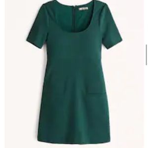 Abercrombie & Fitch Green Short Sleeve Mini Dress